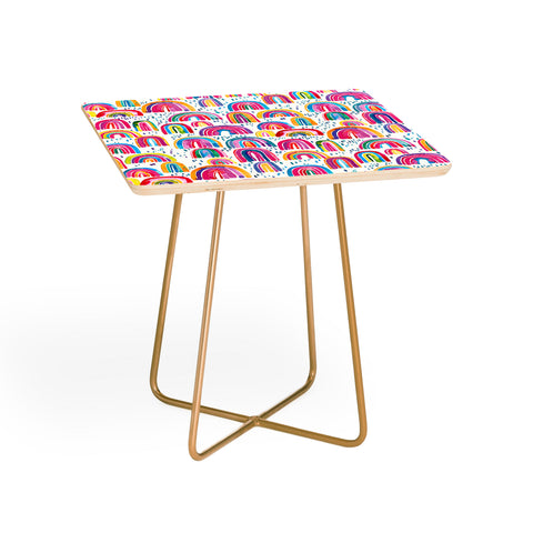 Ninola Design Cute colorful rainbows Side Table