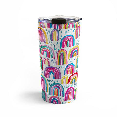 Ninola Design Cute colorful rainbows Travel Mug