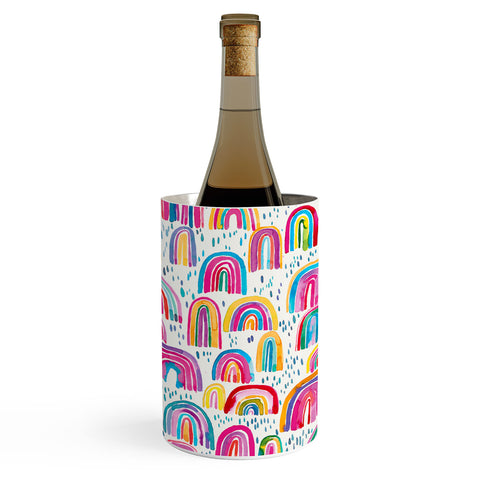 Ninola Design Cute colorful rainbows Wine Chiller