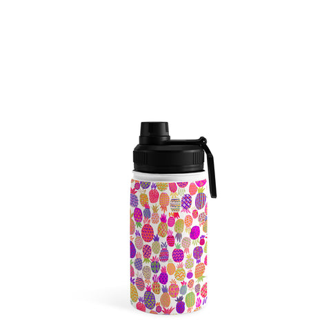Ninola Design Cute Pink Pineapples Water Bottle