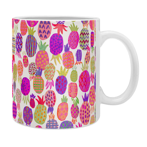 Ninola Design Cute Pink Pineapples Coffee Mug