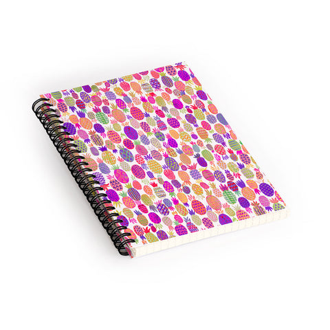Ninola Design Cute Pink Pineapples Spiral Notebook