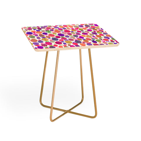 Ninola Design Cute Pink Pineapples Side Table