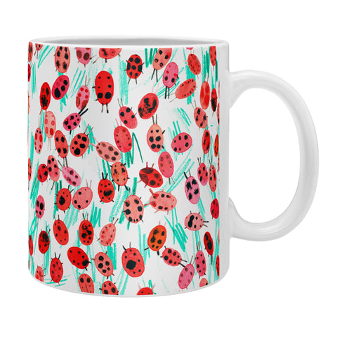 Ninola Design Cute Spring Ladybugs Coffee Mug