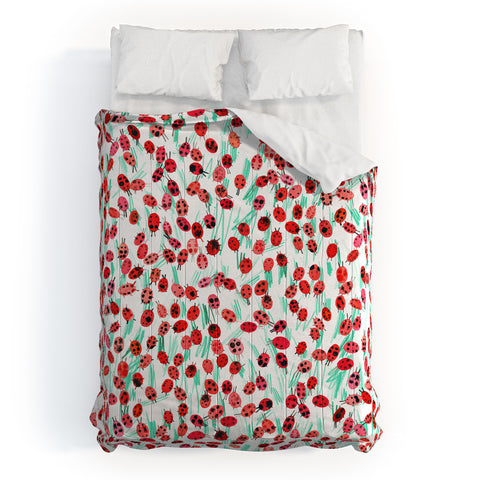 Ninola Design Cute Spring Ladybugs Comforter