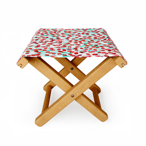 Ninola Design Cute Spring Ladybugs Folding Stool