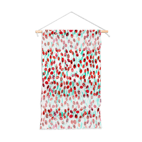 Ninola Design Cute Spring Ladybugs Wall Hanging Portrait