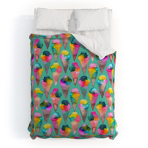 Ninola Design Cute Summer Sweet Ice Cream Cones Comforter