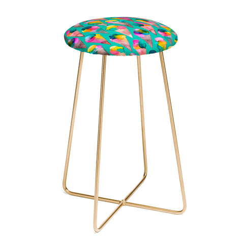 Ninola Design Cute Summer Sweet Ice Cream Cones Counter Stool