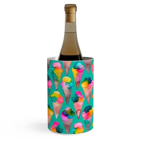 Ninola Design Cute Summer Sweet Ice Cream Cones Wine Chiller