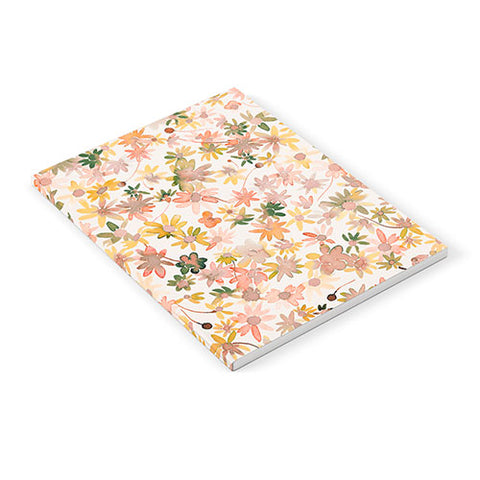 Ninola Design Daisies Countryside Coral Notebook