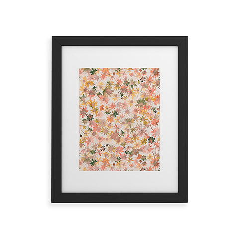 Ninola Design Daisies Countryside Coral Framed Art Print