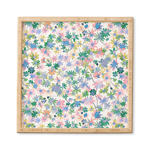 Ninola Design Daisies Spring blooms Framed Wall Art