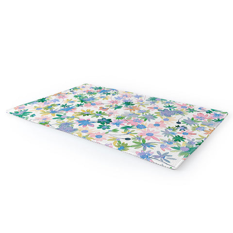 Ninola Design Daisies Spring blooms Area Rug