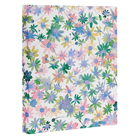 Ninola Design Daisies Spring blooms Art Canvas
