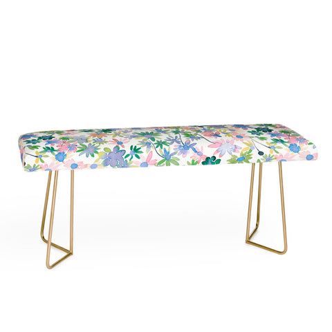 Ninola Design Daisies Spring blooms Bench