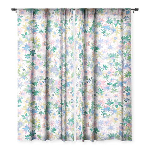 Ninola Design Daisies Spring blooms Sheer Non Repeat