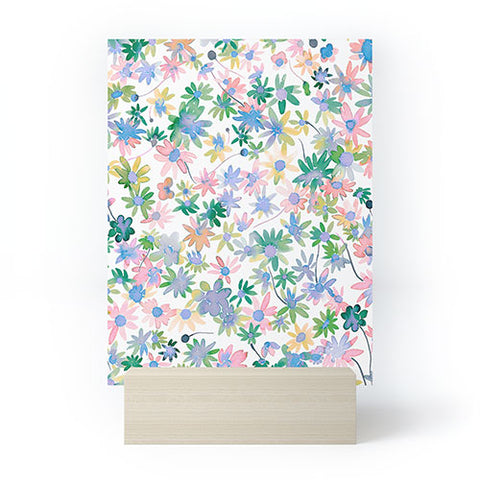 Ninola Design Daisies Spring blooms Mini Art Print