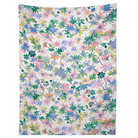 Ninola Design Daisies Spring blooms Tapestry