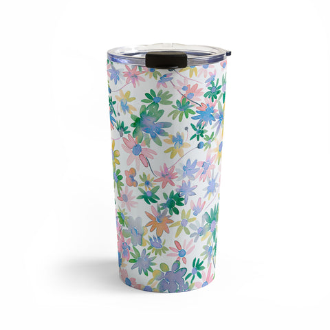 Ninola Design Daisies Spring blooms Travel Mug
