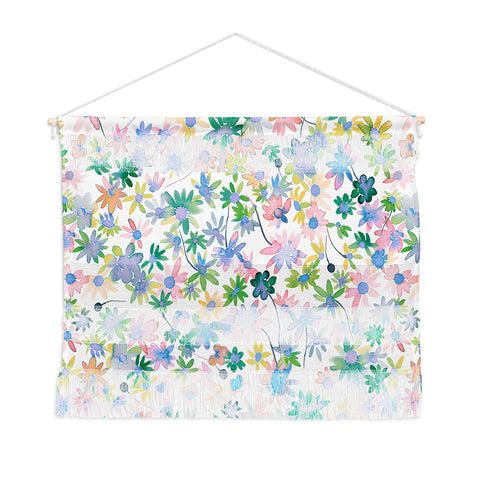 Ninola Design Daisies Spring blooms Wall Hanging Landscape
