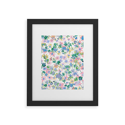 Ninola Design Daisies Spring blooms Framed Art Print
