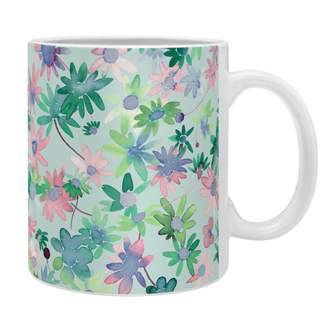 Ninola Design Daisies Spring Green Coffee Mug