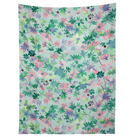Ninola Design Daisies Spring Green Tapestry