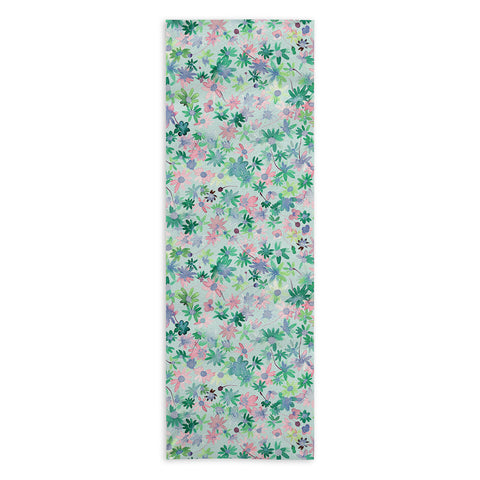 Ninola Design Daisies Spring Green Yoga Towel