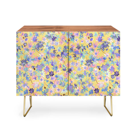 Ninola Design Daisies Spring Yellow Credenza