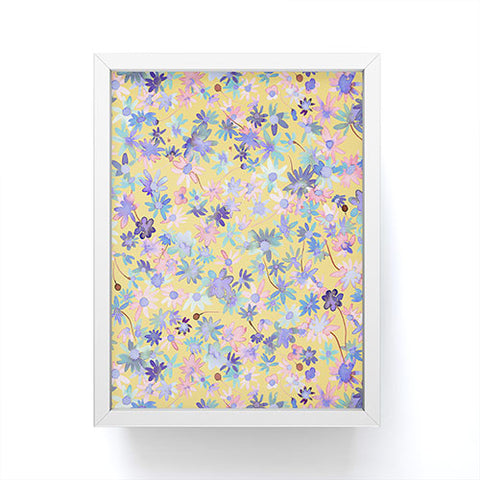 Ninola Design Daisies Spring Yellow Framed Mini Art Print