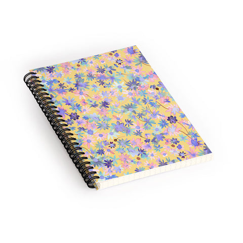 Ninola Design Daisies Spring Yellow Spiral Notebook