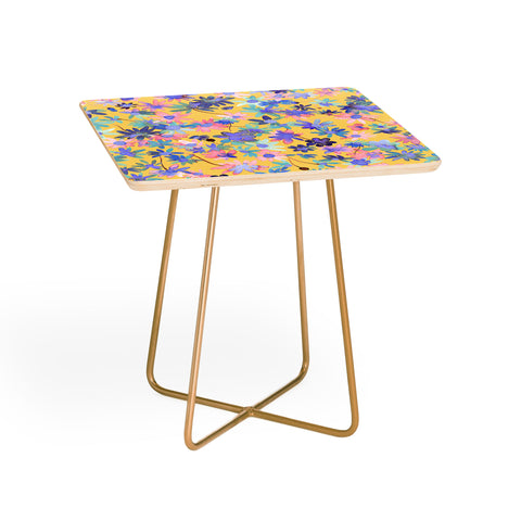 Ninola Design Daisies Spring Yellow Side Table