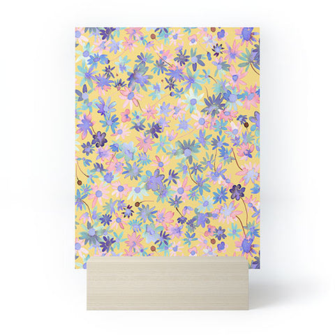 Ninola Design Daisies Spring Yellow Mini Art Print