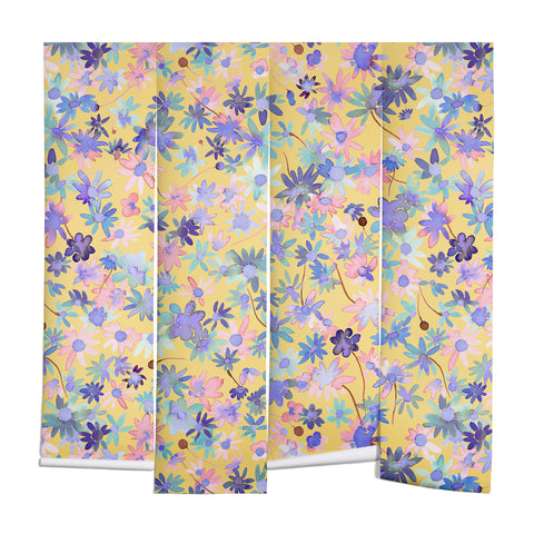 Ninola Design Daisies Spring Yellow Wall Mural