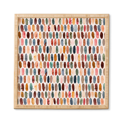 Ninola Design Dashes Mineral Framed Wall Art