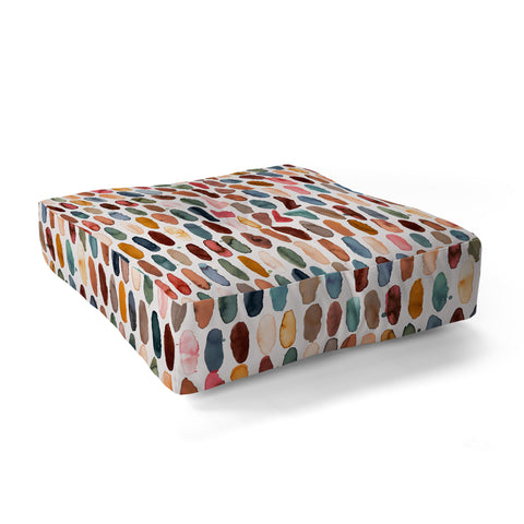 Ninola Design Dashes Mineral Floor Pillow Square