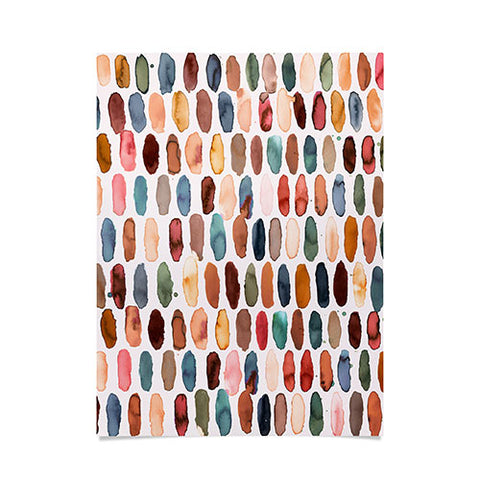 Ninola Design Dashes Mineral Poster