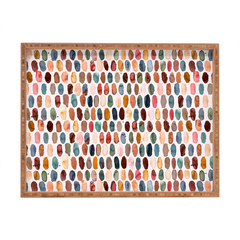 Ninola Design Dashes Mineral Rectangular Tray