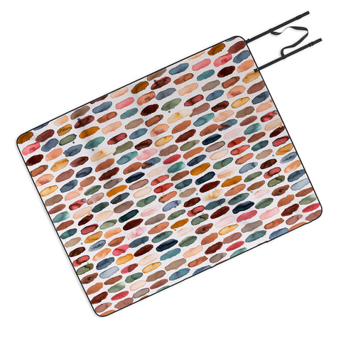 Ninola Design Dashes Mineral Outdoor Blanket