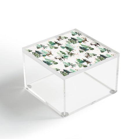 Ninola Design Deers and Christmas trees Acrylic Box