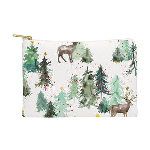Ninola Design Deers and Christmas trees Pouch
