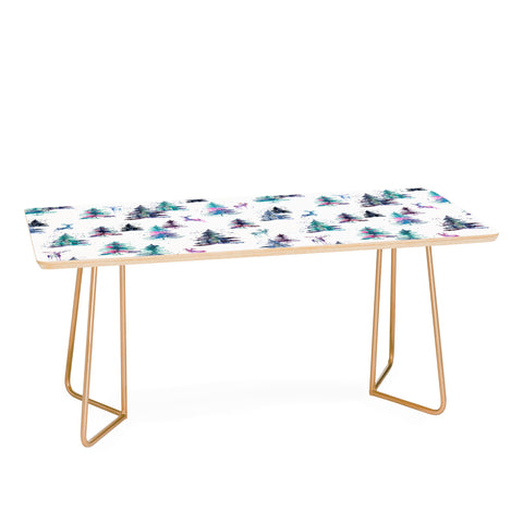 Ninola Design Deers and trees forest Pastel Coffee Table