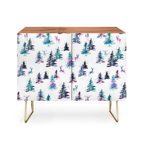 Ninola Design Deers and trees forest Pastel Credenza