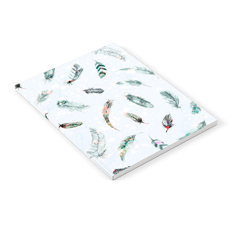 Ninola Design Delicate light feathers blue Notebook