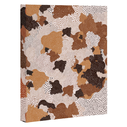 Ninola Design Desert dunes Terracota Art Canvas