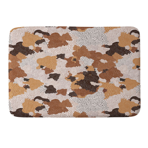 Ninola Design Desert dunes Terracota Memory Foam Bath Mat