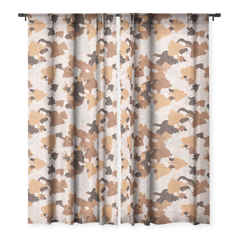 Ninola Design Desert dunes Terracota Sheer Non Repeat