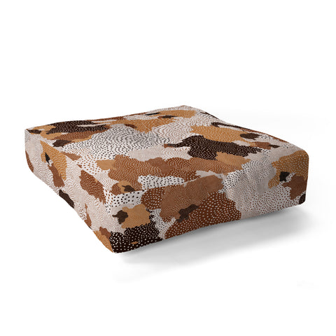 Ninola Design Desert dunes Terracota Floor Pillow Square