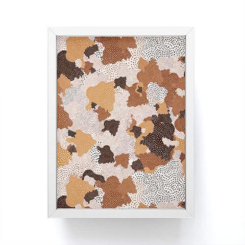 Ninola Design Desert dunes Terracota Framed Mini Art Print